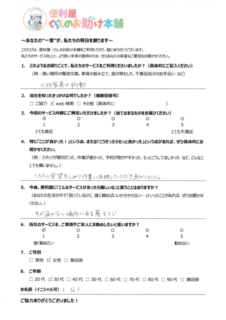 お客さまの声